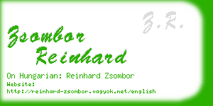 zsombor reinhard business card